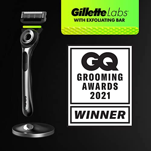 Gillette Labs with Exfoliating Bar Razor Refills for Men , 6 Razor Blade Refills and 7oz Rapid Foaming Shave Gel - Image 7