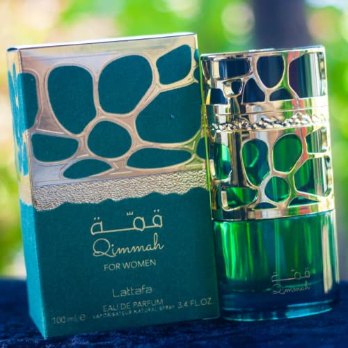 Lattafa Perfumes Qimmah for Women EDP (Eau De Parfum) - 100ML (3.4 oz) |Featuring notes: Cedar, Oudh, Myrrh, Amber, Lavender I - Image 4