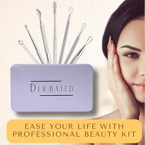 [16 Pcs] Blackhead Remover Tools 2025 Latest Pimple Popper Tool Kit | Stainless Steel Professional Pimple Extractor Tool Kit for Blackheads, Blemish, Comdone, Acne, Zit, and Whiteheads for Face & Nose - Image 6