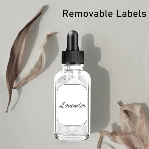 100 Pack, 1 oz Glass Dropper Bottle for Essential OIls, 30 ML Clear Empty Tincture Bottles with Dropper for Serum Hair Cuctile Body Oils Bulk for Storage - Image 7