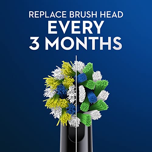Oral-B Cross Action Electric Toothbrush Replacement Brush Heads, Black, 3 Count (Pack of 1) - Image 6