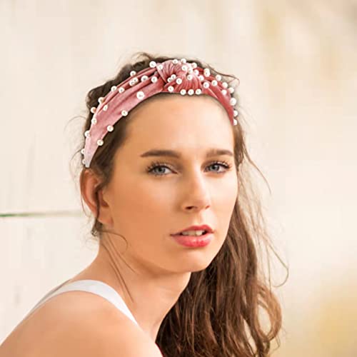 LOVNFC Womens Headbands, 6Pcs Knotted Head Bands No Slip Fashion for Girls Wide Top Knot Turban Velvet Hair Hoops - Image 7