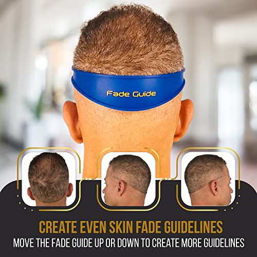 and Neckline Shaving Template | Curved Silicone Band | Great for Creating Skin Fade Guidelines for DIY Haircuts | Fade Haircut Guide for Hair Clippers - Image 5