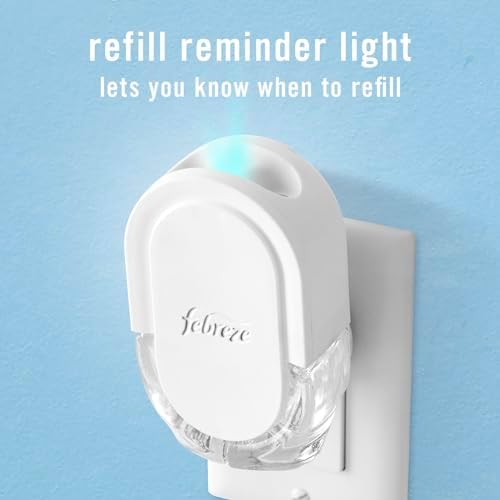 Febreze Plug In Air Freshener, Odor-Fighting Scented Oil Starter Kit, Air Fresheners for Home and Bathroom and Kitchen, Long Lasting for Strong Odors, Bamboo Scent, Warmer + 4 Refill - Image 6