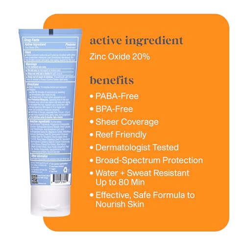 Thinksport Mineral Sunscreen, SPF 30 Clear Zinc Oxide Sunscreen, 3 Fl Oz, Water Resistant, Reef Safe, Broad Spectrum UVA/UVB Sun Screen - Image 2