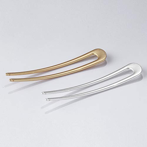 U-Shaped Hair Pins Metal Vintage Hair Sticks French Hair Pin Hairstyle Chignon for Women Girls,4PCS (Multiple)-Style 5 - Image 5