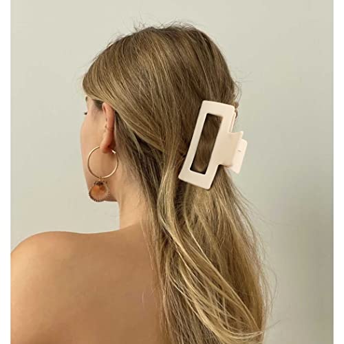 Canitor Hair Claw Clips for Women - 4 PCS Matte French Design Rectangular Barrette Banana Non-Slip Clips for Thick Hair - Image 3