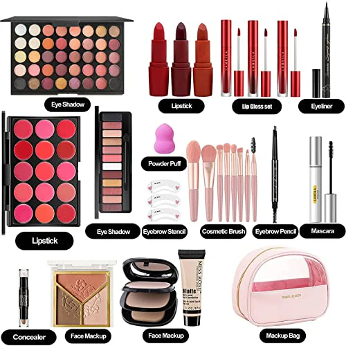 MISS ROSE M All In One Full Makeup Kit for Women, Multipurpose Makeup Sets, Beginners and Professionals Alike, Easy to Carry(Pink) - Image 2