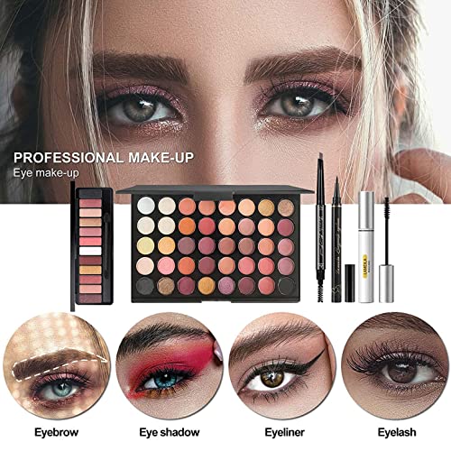 MISS ROSE M All In One Full Makeup Kit for Women, Multipurpose Makeup Sets, Beginners and Professionals Alike, Easy to Carry(Pink) - Image 3
