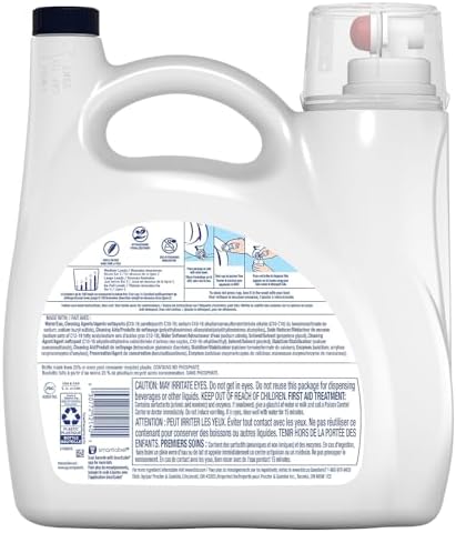 Tide Free & Gentle Liquid Laundry Detergent, 107 loads 154 fl oz, HE Compatible - Image 9