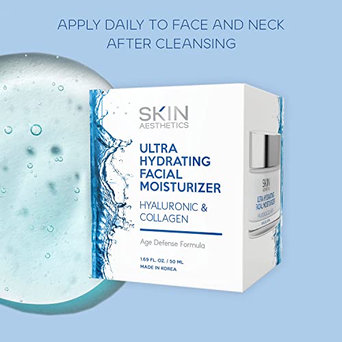 Hyaluronic Acid & Collagen Face Moisturizer - Anti-Aging, Ultra Hydrating, Fine Lines & Wrinkles Treatment - Dermatologist Tested Korean Skincare - Clean Beauty, Cruelty-Free - 1.69 oz - Image 3