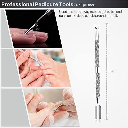 Toenail Clippers for Seniors Thick Toenails, Toe Nail Clippers Adult Thick Nails Long Handle, Professional Heavy Duty Nail Clippers 6Pcs Black - Image 9