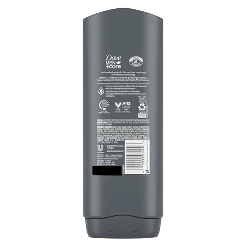 DOVE MEN + CARE Post-Workout Body Wash 3N1 Revive 4 Count For Men With Tea Tree Oil, 18 oz - Image 2