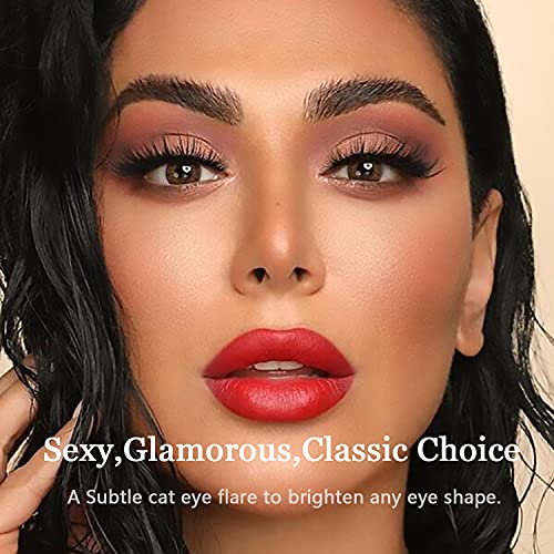 Magnetic Eyelashes 3D Medium Magnetic Lashes with Upgraded 4 Tubes of Magnetic Eyeliner, Waterproof,Natural Look,Long Lasting, Easy Reusable Fake Eyelashes 10 Pairs - Image 3