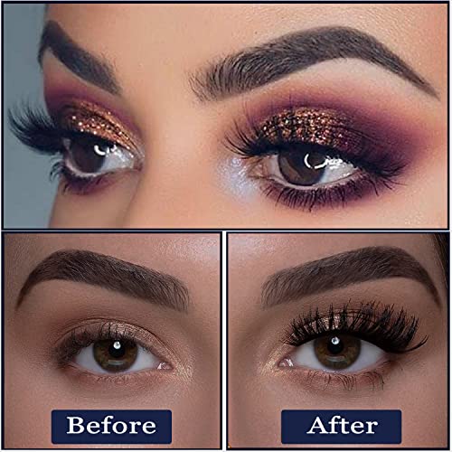 Magnetic Eyelashes 3D Medium Magnetic Lashes with Upgraded 4 Tubes of Magnetic Eyeliner, Waterproof,Natural Look,Long Lasting, Easy Reusable Fake Eyelashes 10 Pairs - Image 4