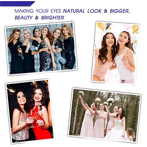 Magnetic Eyelashes 3D Medium Magnetic Lashes with Upgraded 4 Tubes of Magnetic Eyeliner, Waterproof,Natural Look,Long Lasting, Easy Reusable Fake Eyelashes 10 Pairs - Image 6