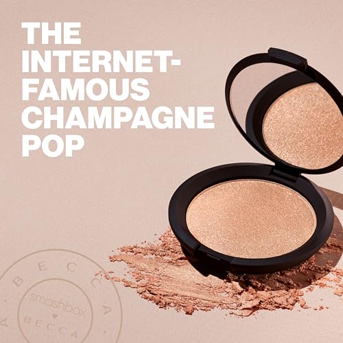 Smashbox X BECCA Shimmering Skin Perfector Pressed Highlighter | Luminous Glow + Buildable, 0.25 oz. - Image 2