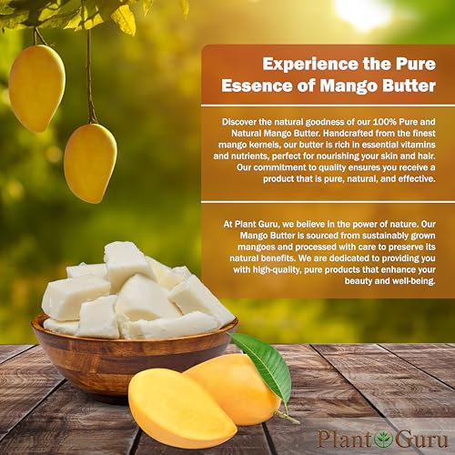 Raw Mango Butter 2 lbs. Bar - 100% Pure Natural Unrefined - Great for Skin, and Hair Growth. DIY Soap Making, Body Butters, Lotions and Creams. - Image 4