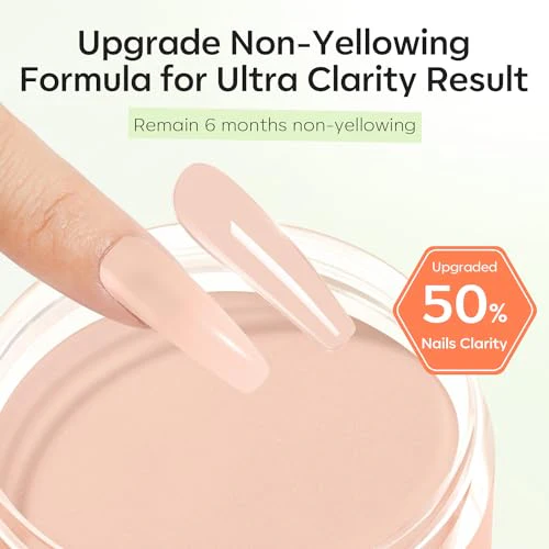 Modelones Cover Nude Blush Acrylic Powder, 4.23oz/120g Acrylic Powder Large Capacity Professional Acrylic Nail Powder Polymer for 3D French Nail Manicure Extension Nail Carving - Image 3