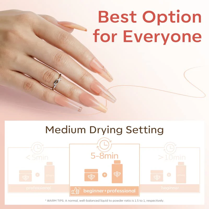 Modelones Cover Nude Blush Acrylic Powder, 4.23oz/120g Acrylic Powder Large Capacity Professional Acrylic Nail Powder Polymer for 3D French Nail Manicure Extension Nail Carving - Image 8