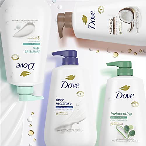 Dove, Body Wash for Softer and Smoother Effectively Washes Away Bacteria While Nourishing Your, Sensitive Skin, 34 Fl Oz (Pack of 3) - Image 8