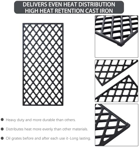 GR2210601-MM-00 Grates Grill Replacement Parts for Member’s Mark Grill Grates GR2210601-MM-00 Cast Iron Cooking Grid Members Mark Rankam Grill Parts GR2210601MM00 Sam's Club 3 Pieces - Image 4