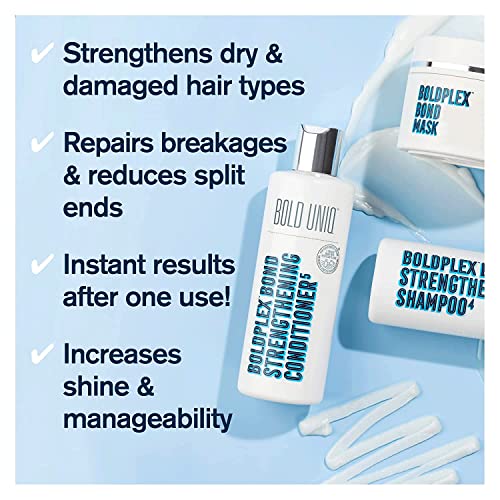 Boldplex 3, 4 & 5 Bond Restore Treatment, Shampoo & Conditioner Trio Gift Set - Hydrating Protein Formula, Strengthens Dry & Damaged Hair, Repairs Breakages & Split Ends. Vegan & Cruelty Free. - Image 4