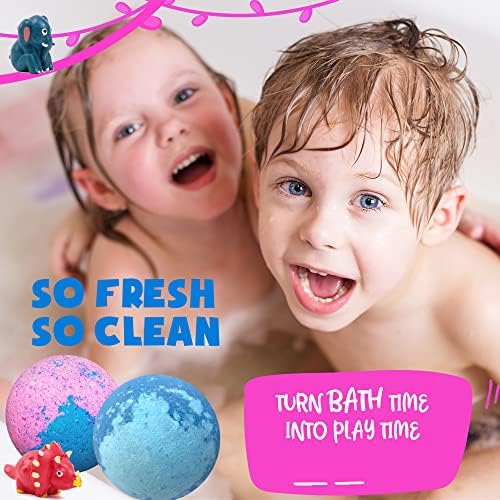 Bath Bombs for Kids with Toys Inside - Organic Bubble Bath Fizzies with Jungle Animal Toys. Gentle and Kids Friendly Spa Bath Balls, Bath Fizz Balls - Valentines Day Gift for Toddlers, Boys, Girls - Image 6