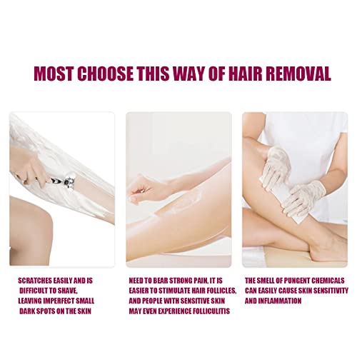 Bleame Crystal Hair Eraser, Bleame Crystal Hair Remover, for Men & Women Arms Legs Back, Fast & Easy Exfoliate, Soft Smooth Silky Skin, Apply To Any Part Of The Body (Purple) (Purple) - Image 4