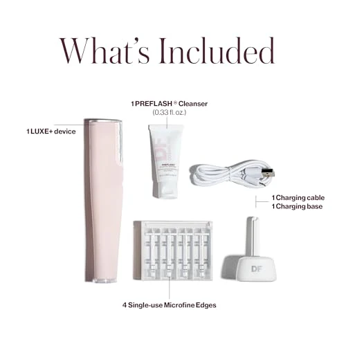 DERMAFLASH LUXE+ Device, Anti,Aging, Exfoliation, Hair Removal, and Dermaplaning Tool with Sonic Edge Technology and 4 Weeks of Treatment - Image 5