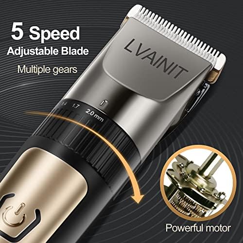 Hair Clippers for Men, Cordless LCD Rechargeable Hair Trimmer Beard Trimmer for Men, Men's Grooming Kit for Hair, Face, Beard, Professional Electric Barber Clippers - Image 5