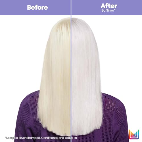 Matrix So Silver All-In-One Leave-In Toning Spray - Neutralizes Yellow, Brassy Tones, Nourishes Hair and Controls Frizz, For Color Treated Hair, 6.8 Fl Oz - Image 2