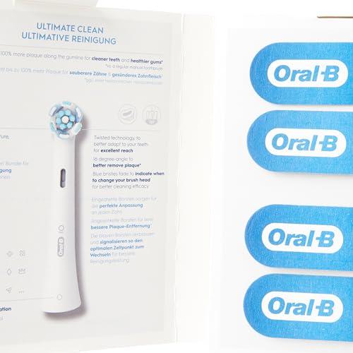 Oral-B iO Ultimate Cleaning Electric Toothbrush Heads, 8 Pieces, Ultimate Tooth Cleaning, Toothbrush Attachment for Oral-B Toothbrushes, Letterbox Enabled Packaging, Black - Image 2