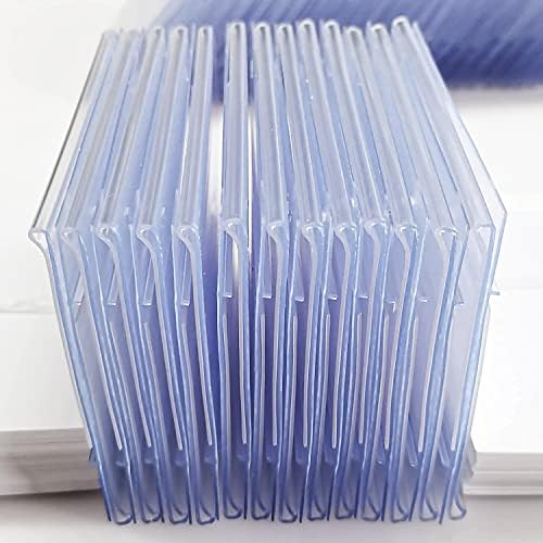 Elsjoy 100 Pack Plastic Wire Shelf Label Holders, 4" x 2.3" Clear Price Tag Holder Sign & Ticket Holder with Double Snap Lock Closure, Reusable Basket Label Holders for Market, Retail Shop, Pantry - Image 5