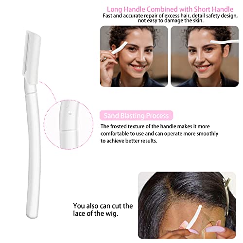 Goiple 11 PCS Wig Kit for Lace Front Wigs for Beginners, Hair Wax Stick Lace Melting Elastic Band for Wigs, Edge Laying Scarf, Eyebrow Razor, Tweezer, Edge Brush, Wig Band, Mini Scissor, Comb (Black) - Image 6