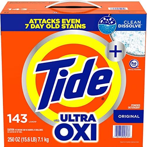 Tide HE Ultra Oxi Powder Laundry Detergent, Original, 250 Ounce - Image 4