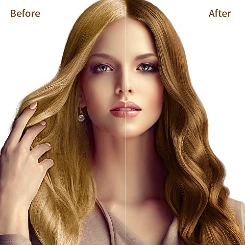MEIDU Instant Hair Color Shampoo Chestnut Brown Hair Dye Shampoo for Women & Men 3 in 1- Herbal Ingredients Coloring Shampoo in Minutes 500ML - Image 4