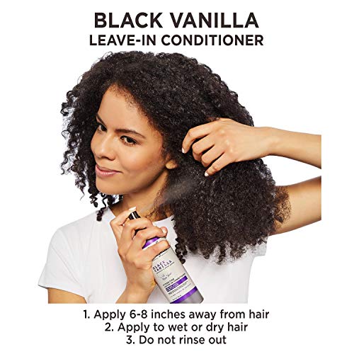 Carol’s Daughter Black Vanilla Curly Hair Sulfate Free Shampoo, Conditioner and Leave In Spray Set for Dry, Damaged Natural Hair, Hydrating Hair Care Kit – Made with Shea Butter, Aloe & Rosemary - Image 7