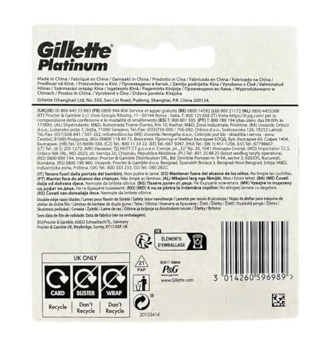 50 Gillette Platinum Double Edge Razor Blades - Image 5