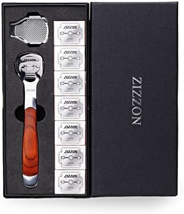ZIZZON Foot Care Pedicure Callus Shaver Hard Skin Remover Wood Handle 70 Blades - Image 8