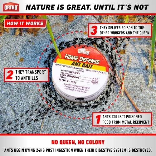 Ant Traps Indoor by ORTHO Home Defense 10pk- Metallic & Adhesive Ant Killer Indoor & Ant Killer Outdoor - Ant Trap & Ant Bait Traps Indoor Ant Killer - Ant Traps Outdoor,Ant Bait Outdoor - Image 3