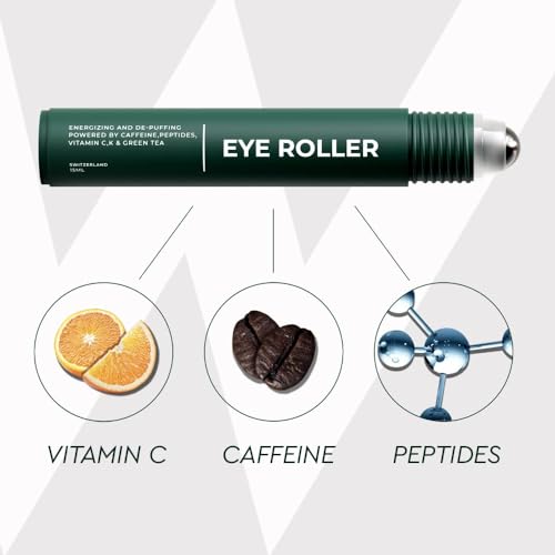 Wolf Project Under Eye Roller - Korean Beauty, with Caffeine, Vitamin C and Peptides - Energizing Serum for Dark Circles and Puffiness, Fine Lines, Wrinkles - Gel-Based Brightening Cream - Image 3