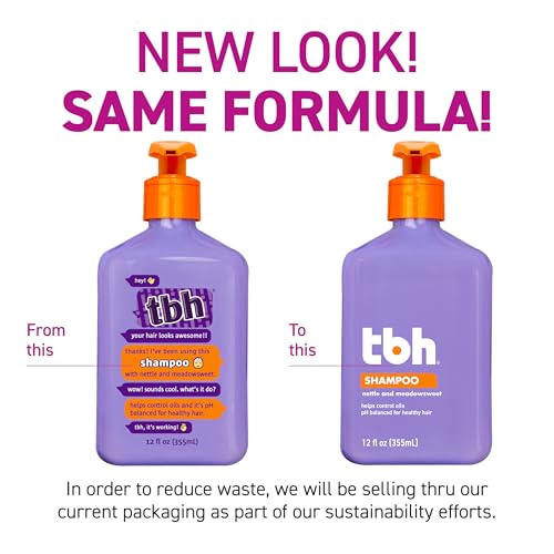 TBH Teen and Kids Shampoo and Conditioner Set - Shampoo and Conditioner for Oily Hair - Sulfate, Paraben Free - 12 oz (2 Pack) - Image 2