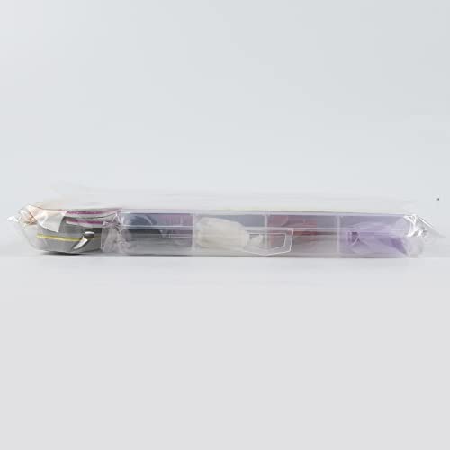 FANDAMEI Press on Nails Medium Length, 24 Pack 576PCS Glossy Medium Coffin Fake Nails Full Cover, Acrylic Short Ballerina False Nail tips with Nail Glue, Nail Adhesive Tabs, Nail File for Nail Art DIY - Image 10