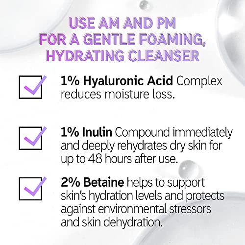 The INKEY List Hyaluronic Acid Cleanser, Daily Hydrating Face Cleanser, Helps Hydrate Skin and Lock In Moisture, Removes Makeup, For All Skin Types, 5 fl oz - Image 3