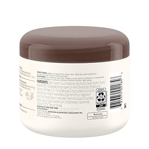 Aveeno Tone + Texture Renewing Body Night Cream With Prebiotic Oat, Gently Exfoliates & Moisturizes Sensitive Skin, Instantly Softens & Smooths & Intensely Nourishes, Fragrance-Free, 8 oz - Image 9