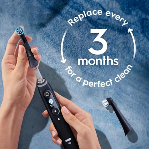 Oral-B iO Series Gentle Care Electric Toothbrush Replacement Brush Heads for an Oral-B Electric Toothbrush, 4 Count, Black - Image 5