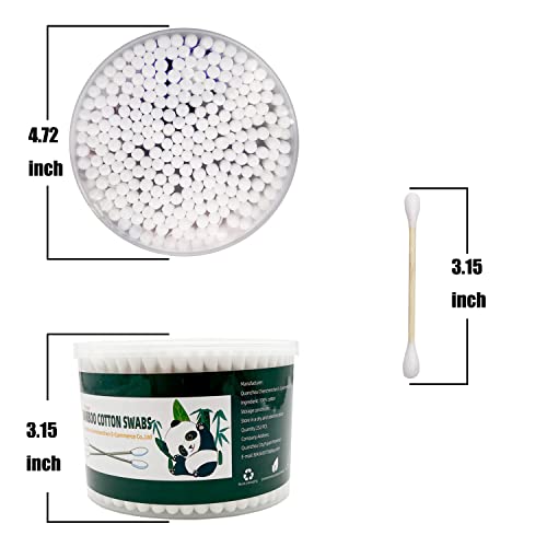 Thick Cotton Swabs,XL Size Natural Bamboo Cotton Buds 3 pack - Image 3