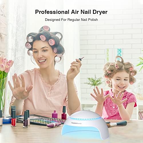 Nail Dryer for Kids Teens Beginners: Safe Nail Dryer for Regular Polish with Fan & Light Battery Powered - Non-Hands Tanned Version (TB-2130) - Image 2