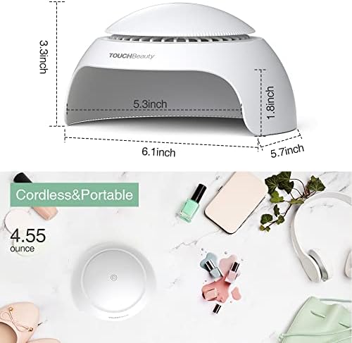 Nail Dryer for Kids Teens Beginners: Safe Nail Dryer for Regular Polish with Fan & Light Battery Powered - Non-Hands Tanned Version (TB-2130) - Image 9